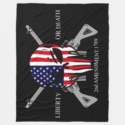 VRIJHEID OF DOOD FLEECE DEKEN (Voorkant)