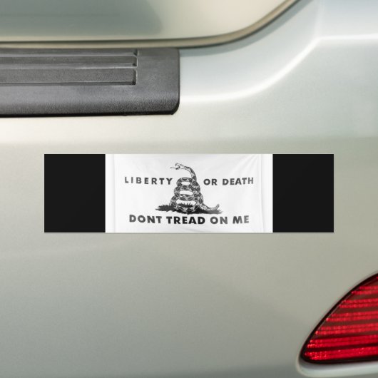 Vrijheid of dood kan me niet vertellen bumpersticker (Op auto)