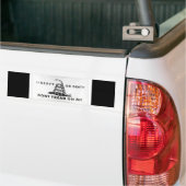 Vrijheid of dood kan me niet vertellen bumpersticker (Op Truck)