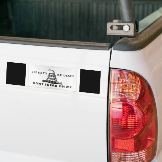 Vrijheid of dood kan me niet vertellen bumpersticker (Op Truck)