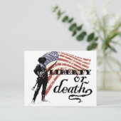 Vrijheid of Dood Minutemen Briefkaart (Staand voorkant)