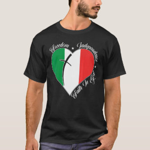 Vrijheid Onafhankelijkheid Vertrouwen in God Chris T-shirt