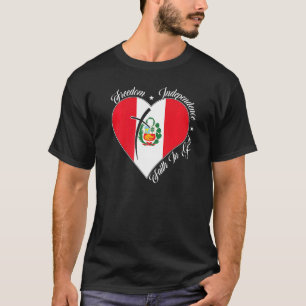 Vrijheid Onafhankelijkheid Vertrouwen in God Chris T-shirt