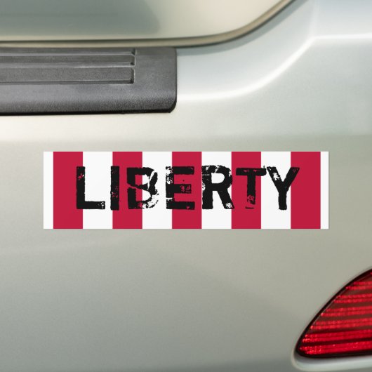 VRIJHEID onder de vlag van VRIJE VRIJHEID Bumpersticker (Op auto)