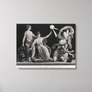 Vrijheid, ontkenning en fanatisme afbreken canvas afdruk