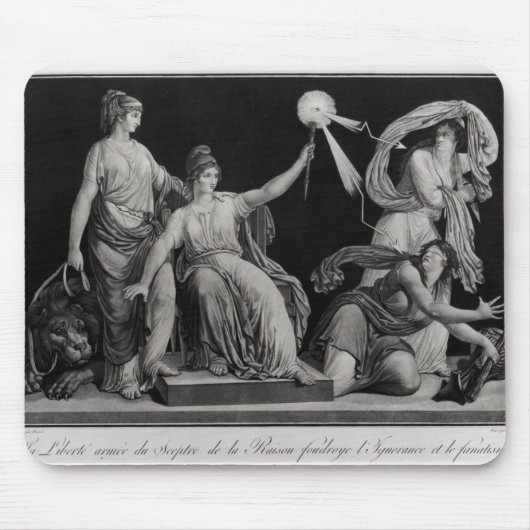 Vrijheid, ontkenning en fanatisme afbreken muismat (Voorkant)