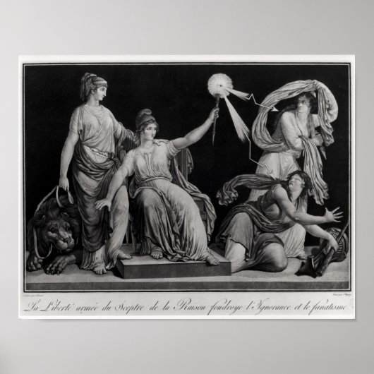 Vrijheid, ontkenning en fanatisme afbreken poster (Voorkant)