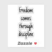 Vrijheid op maat gesneden vinylSticker Sticker (Vel)