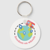 Vrijheid op wielen sleutelhanger (Voorkant)