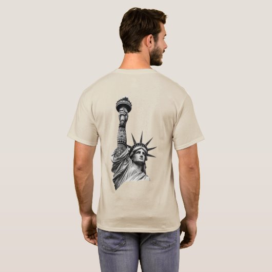 Vrijheid Opnieuw Vormgegeven T-shirt (Achterkant volledig)