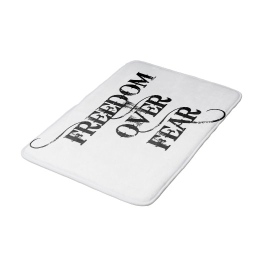 Vrijheid over angst badmat (Gekanteld)