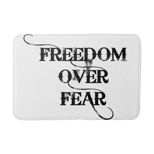 Vrijheid over angst badmat (Voorkant)