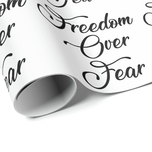 Vrijheid over angst cadeaupapier (Rol Hoek)