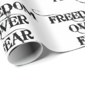 Vrijheid over angst cadeaupapier (Rol Hoek)