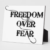 Vrijheid over angst fotoplaat (Zijkant)