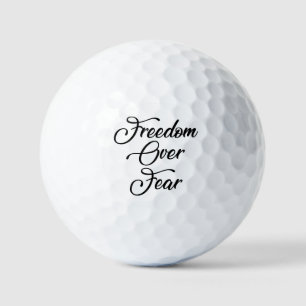 Vrijheid over angst golfballen