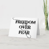 Vrijheid over angst kaart (Voorkant)