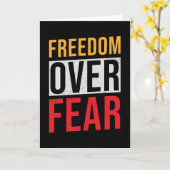 Vrijheid over angst kaart (Gele Bloem)