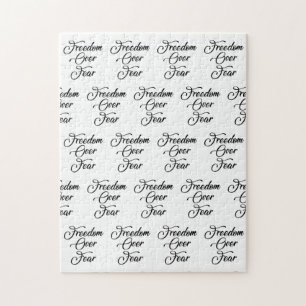 Vrijheid over angst legpuzzel