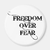 Vrijheid over angst magneet (Voorkant)