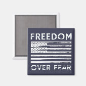 Vrijheid over angst magneet (Voorkant / Achterkant)