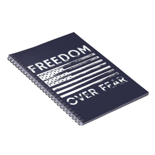 Vrijheid over angst notitieboek (Rechterzijde)