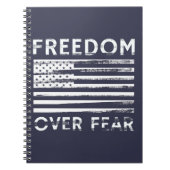 Vrijheid over angst notitieboek (Voorkant)