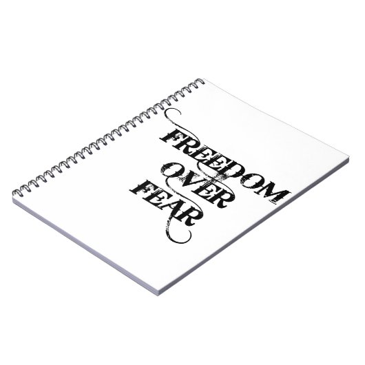 Vrijheid over angst notitieboek (Linkerzijde)