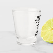 Vrijheid over angst shot glas (Links)
