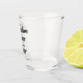 Vrijheid over angst shot glas (Rechts)