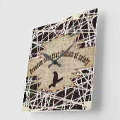 Vrijheid over die illusie van de veiligheid van br vierkante klok (Hoek)