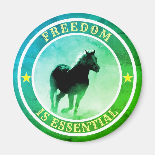 Vrijheid (paard) magneet (Voorkant)