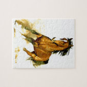 Vrijheid - paarden - dieren - kunst legpuzzel (Horizontaal)