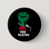 Vrijheid Palestina Gazagenocide Palestijnse Vrijhe Ronde Button 5,7 Cm (Voorkant)