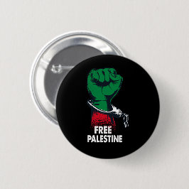 Vrijheid Palestina Gazagenocide Palestijnse Vrijhe Ronde Button 5,7 Cm