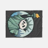 Vrijheid Panda Fleece Deken (Voorkant (Horizontaal))