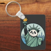 Vrijheid Panda Sleutelhanger (Voorkant)