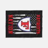 Vrijheid Patriotten Logo Nation Hs Fleece Deken (Voorkant (Horizontaal))