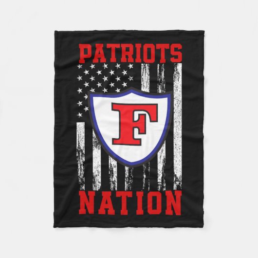 Vrijheid Patriotten Logo Nation Hs Fleece Deken (Voorkant)