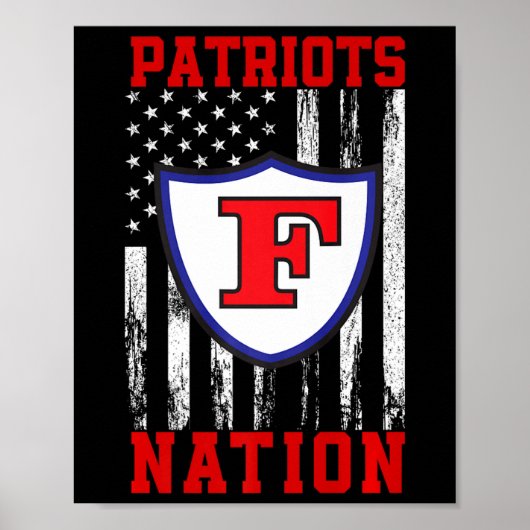Vrijheid Patriotten Logo Nation Hs Poster (Voorkant)