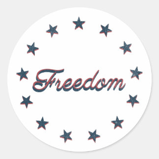 Vrijheid Patriottisch Amerika 250 Sterren Ontwerp Ronde Sticker