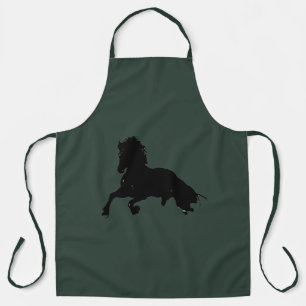 Vrijheid - Pop Kunst Horse Celtic Grayish Green Schort