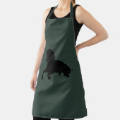 Vrijheid - Pop Kunst Horse Celtic Grayish Green Schort (Insitu)