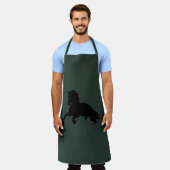 Vrijheid - Pop Kunst Horse Celtic Grayish Green Schort (Gedragen)