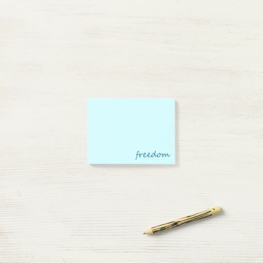 vrijheid post-it® notes (Op bureau)