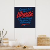 Vrijheid Poster (Keuken)