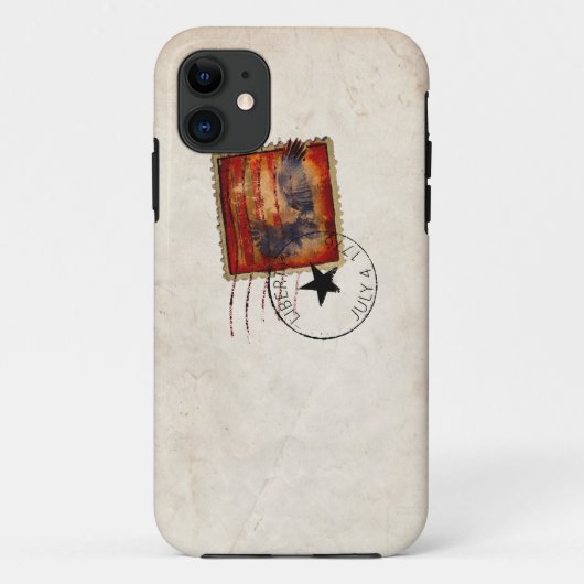 vrijheid postzegel iphone hoesje (Achterkant)