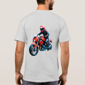 🏍️ Vrijheid Ride Motorrijder Stedelijke Levenssti T-shirt (Achterkant)