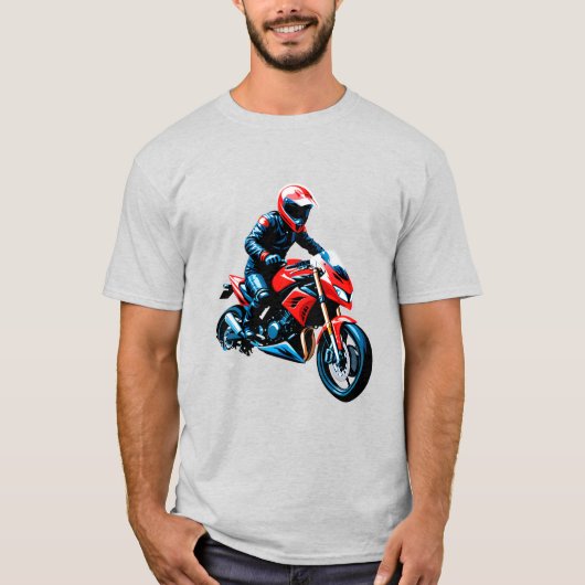 🏍️ Vrijheid Ride Motorrijder Stedelijke Levenssti T-shirt (Voorkant)