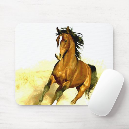 Vrijheid - rijppaarden muismat (Met muis)